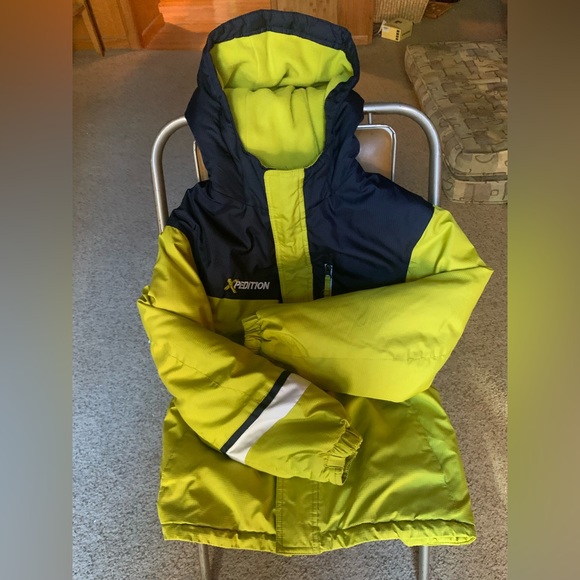Xpedition Windproof Triple Closure Winter Coat, Bright Colors! Size L 12-l4, EUC - Picture 4 of 16